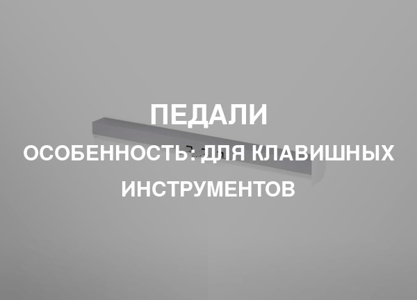 Особенность: Для клавишных инструментов